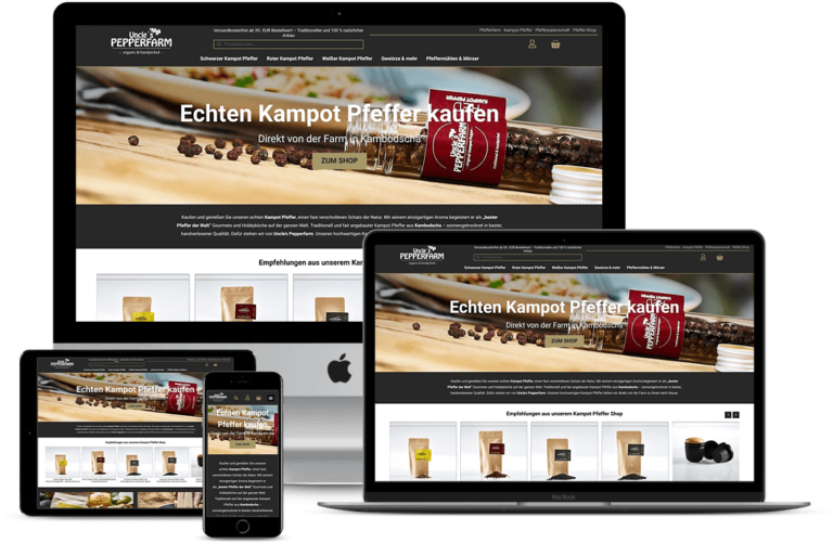 Webdesign für Onlineshops