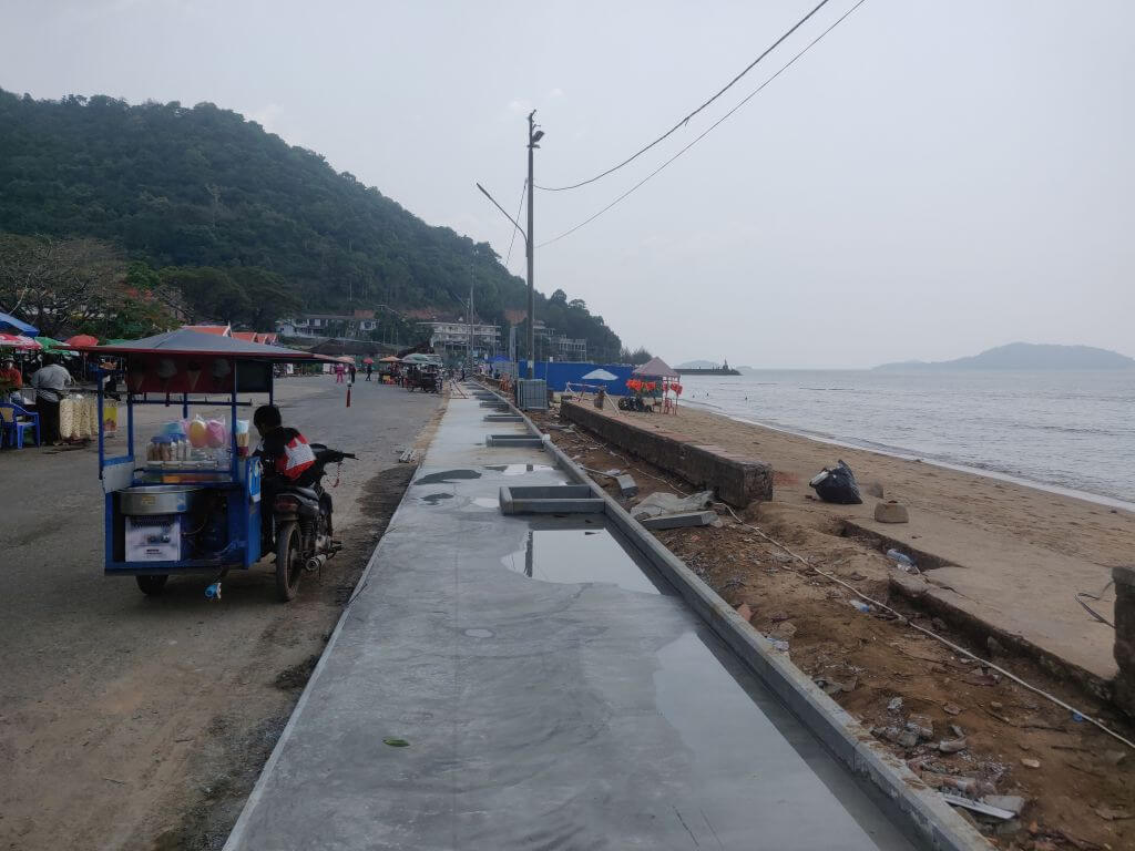 Baurabeiten am Kep Beach